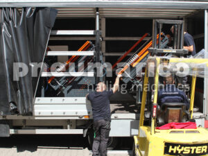 The delivery of three of our Pneumatico PT-1900 tables to Slovakia.